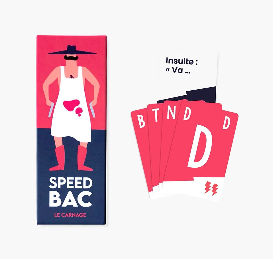 Jeu Speed Bac Le Carnage (16 ans et +) Rires Made in France