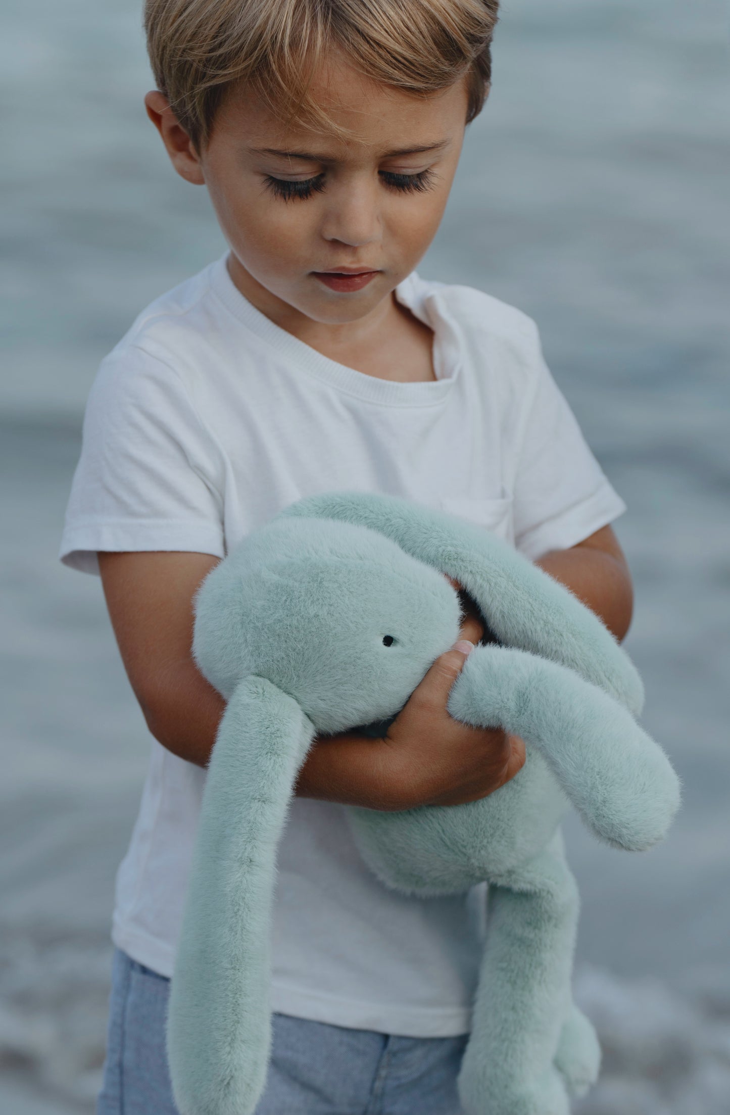 Peluche lapin extra-douce Méloé - plusieurs coloris au choix