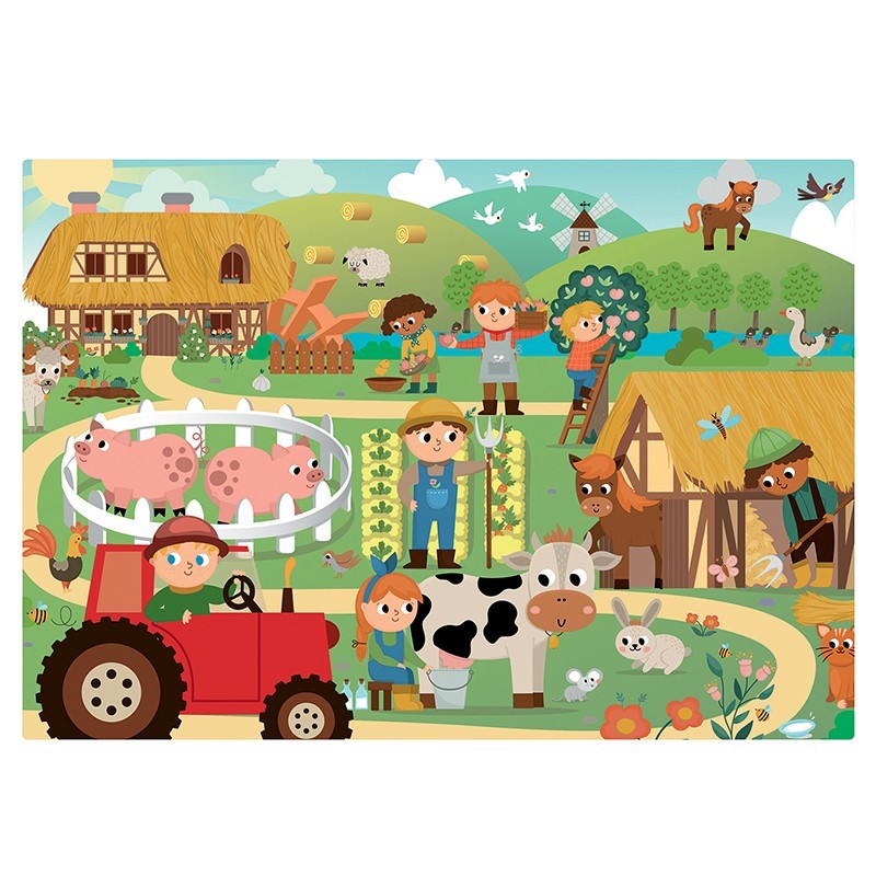 2x24 piece educational puzzles for children - Made in France