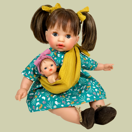 Poupée Alex avec bébé - Charme et Qualité espagnole