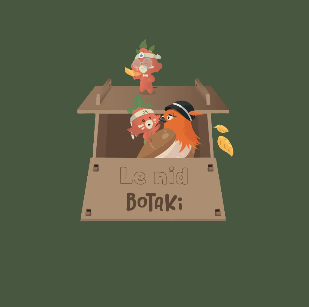 Le kit Oiseaux nichoir en bois Made in France - Botaki