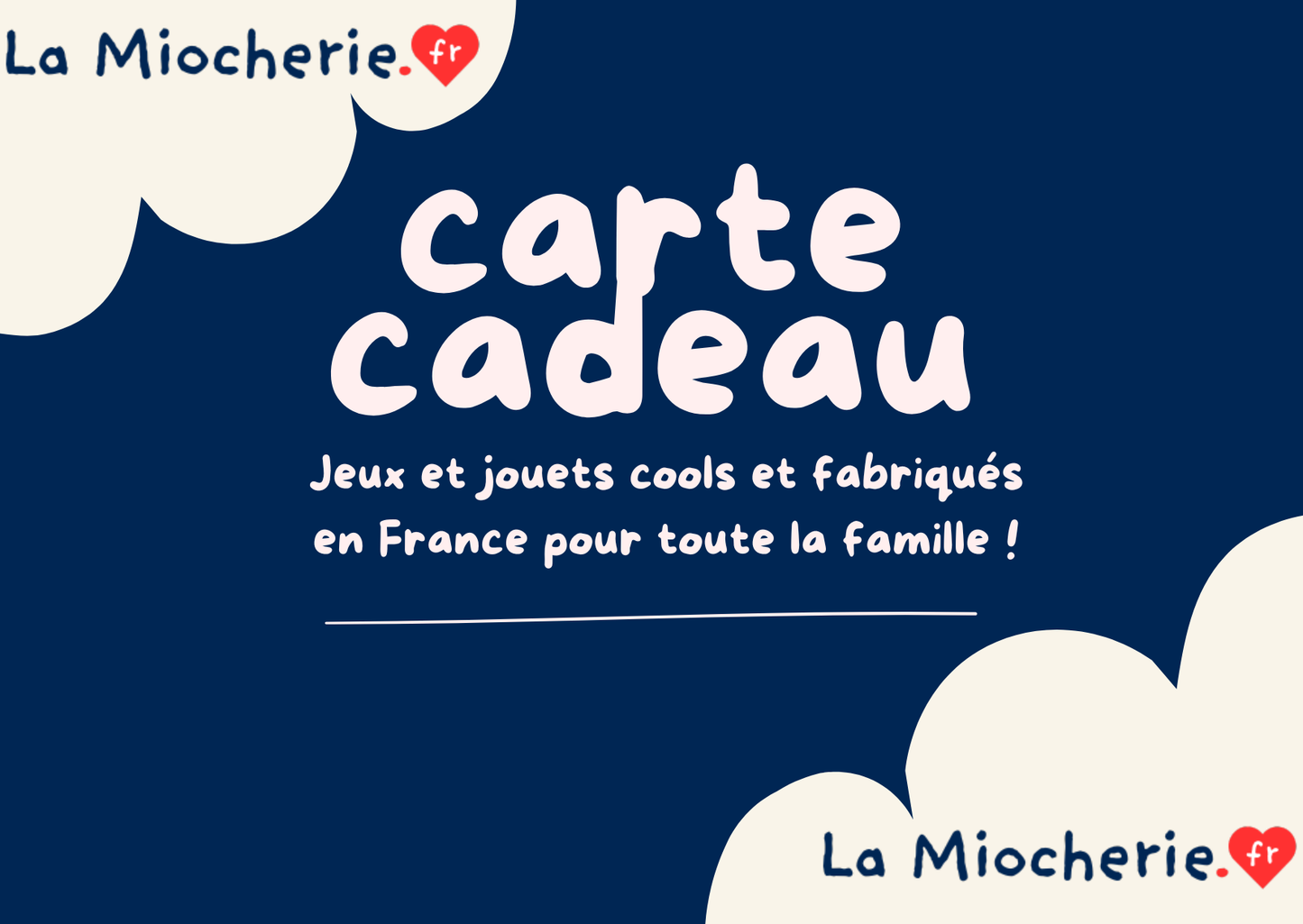 Carte Cadeau pour jouer cool et made in France