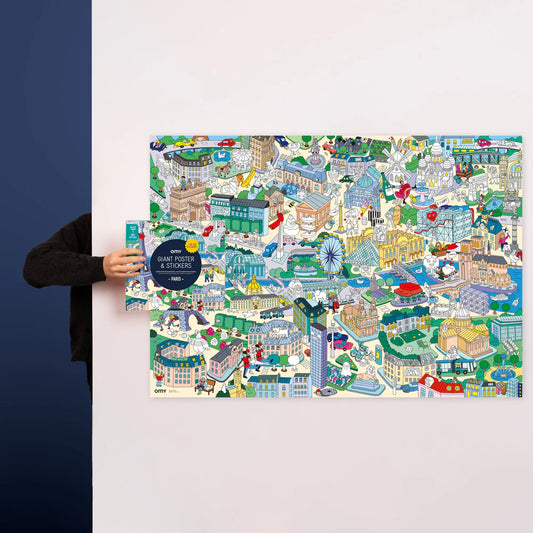 Cherche et Trouve Géant Paris - Poster à sticker