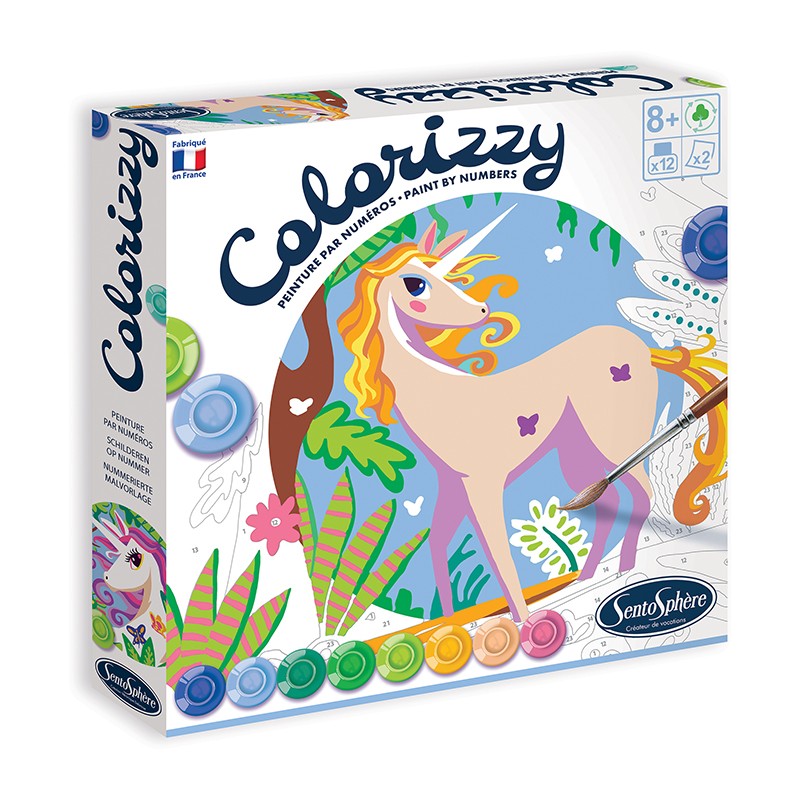 Colorizzy Licornes - Peinture par numéros Made in France