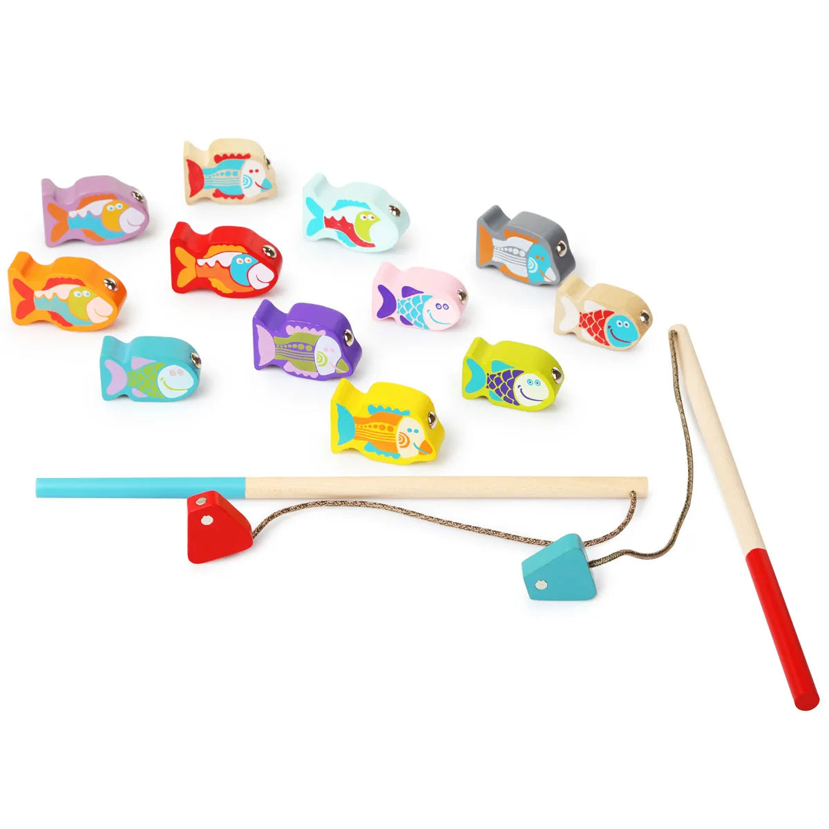 jeu pêche à la ligne en bois aimanté