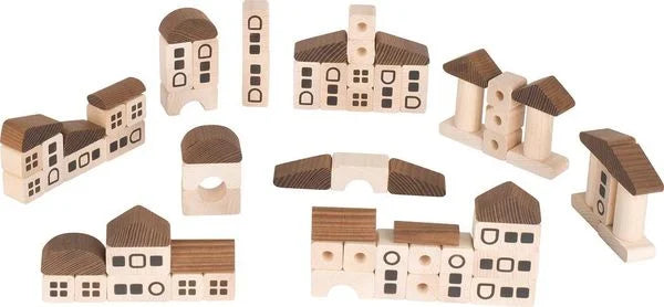 "My Town" solid wood construction game