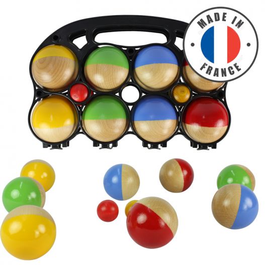 La valisette jeu de pétanque en bois - Made in Jura