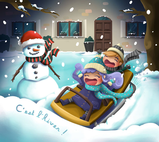 Livre Illustré Lila Fête Noël : Bébé Signe - Made in France