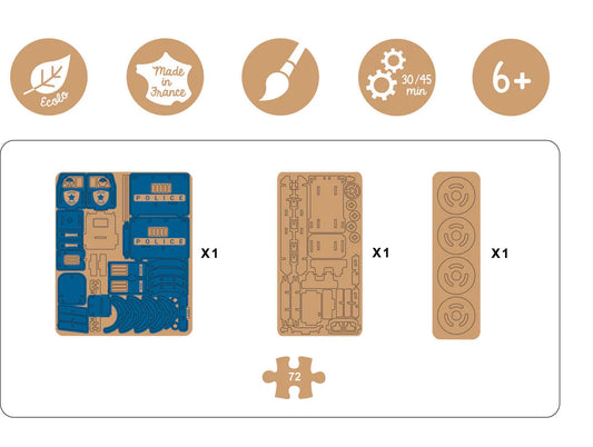 La maquette Camion de Police - Made in France