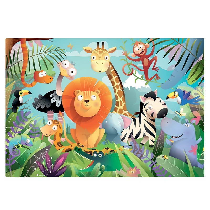 2x24 piece educational puzzles for children - Made in France