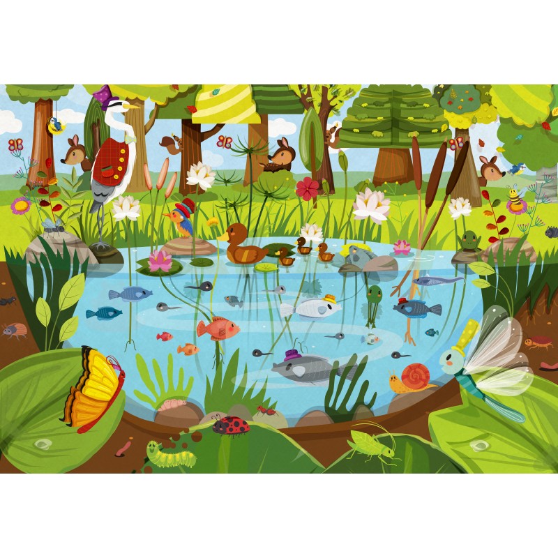 2x24 piece educational puzzles for children - Made in France