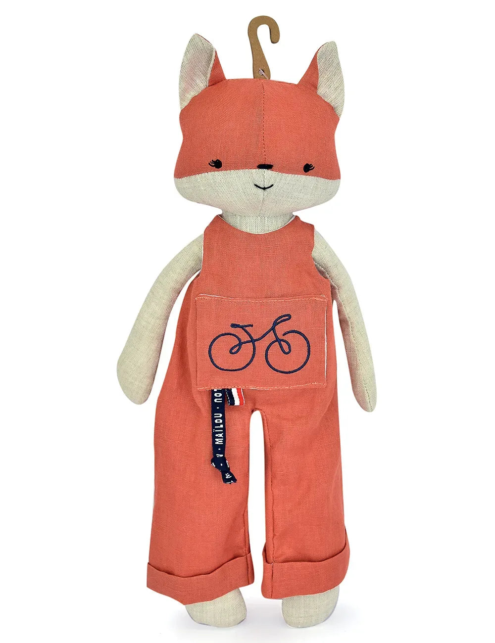 Perlipopette plush toys in natural linen - Made in France