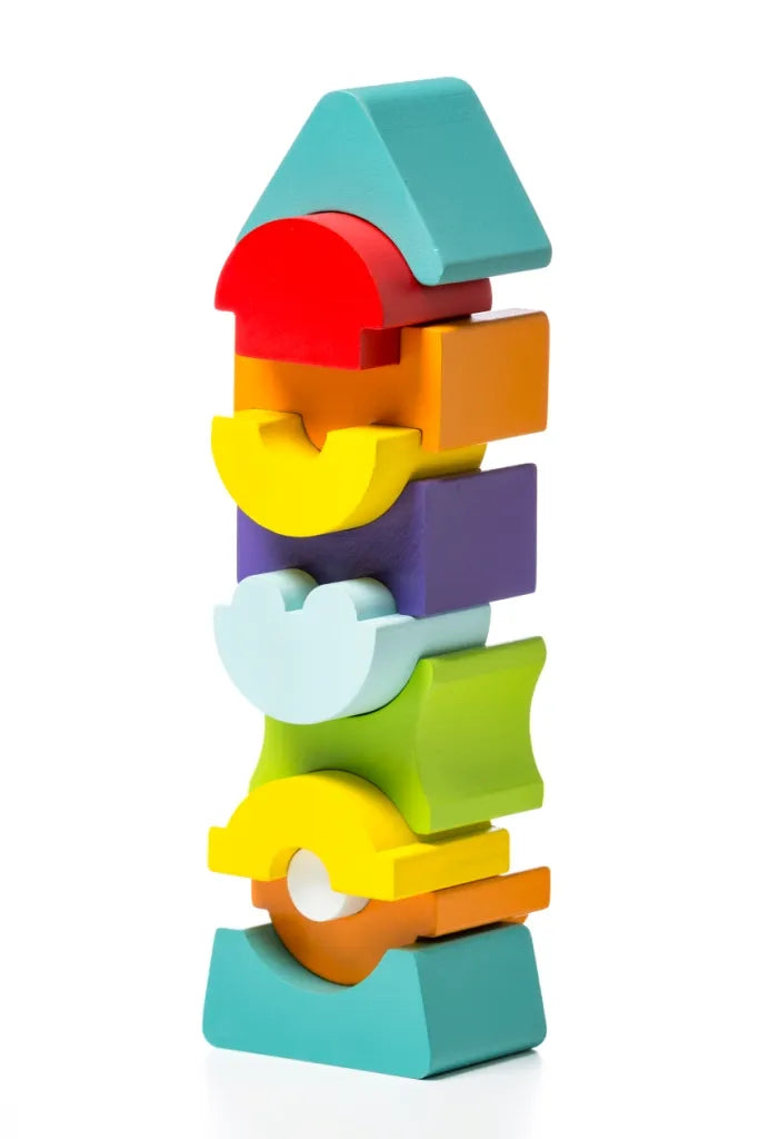 Empilable Tour flexible en bois - équilibre coloré