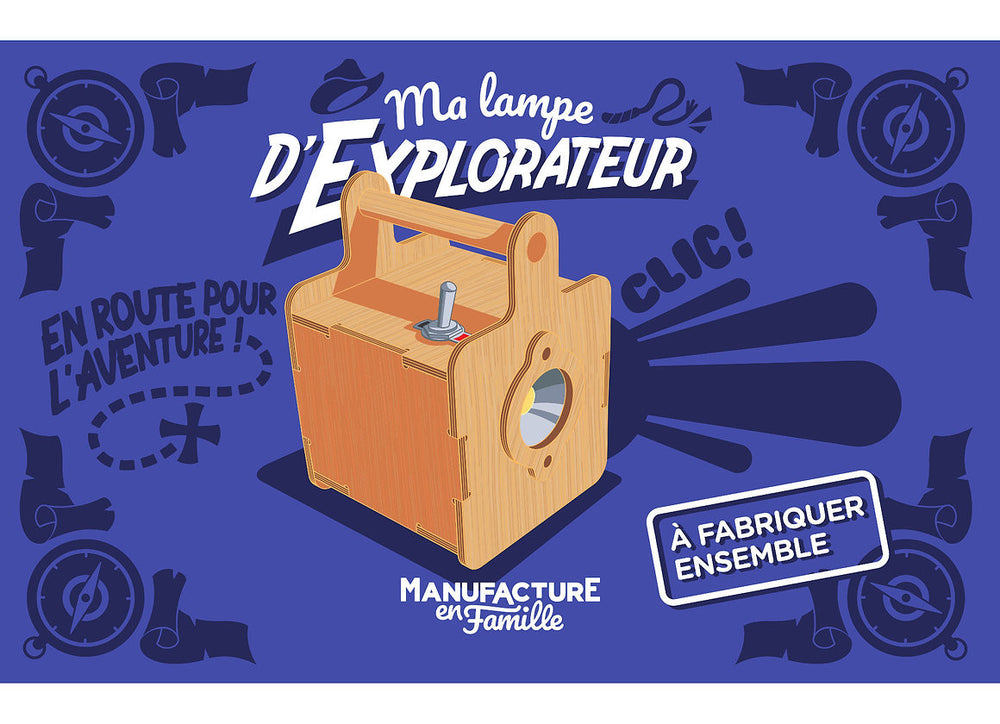Kit Fabrique une lampe d'explorateur - Made in France - Manufacture en famille