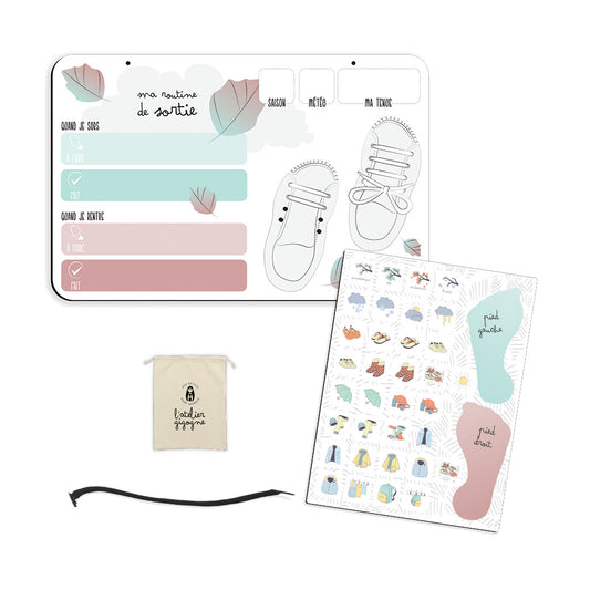 Ma routine de sortie - plateau magnétique pour sorties sereines