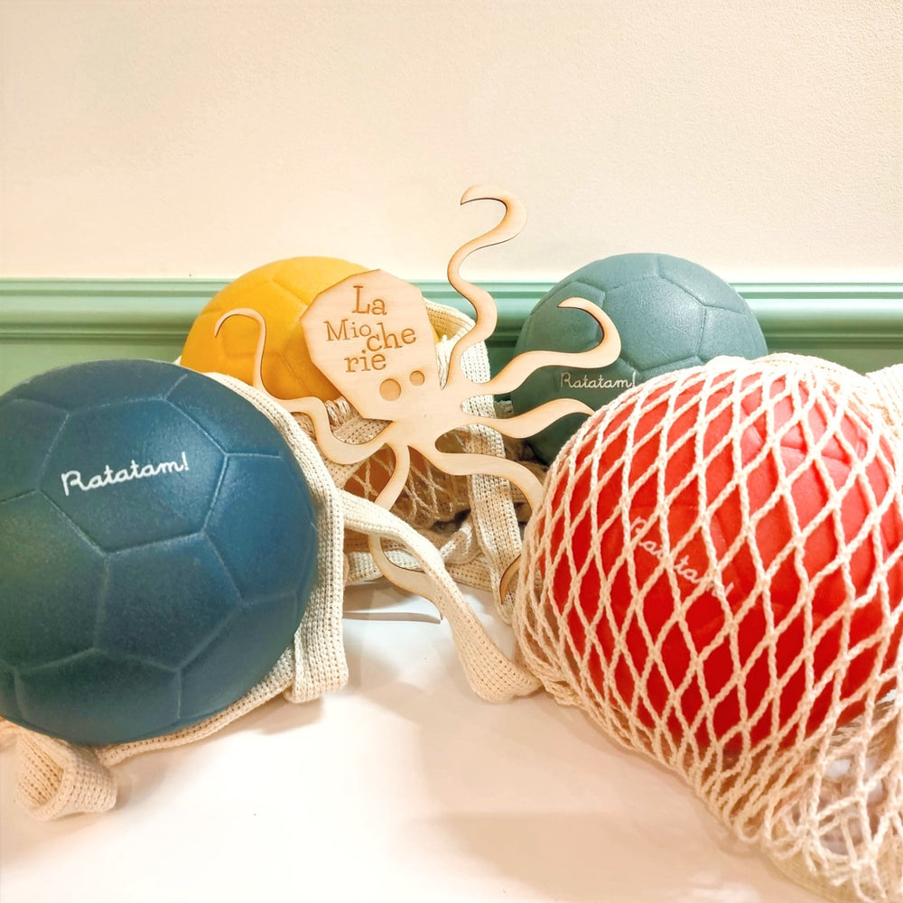 Ballon de Handball 14 cm et son sac filet - Made in France