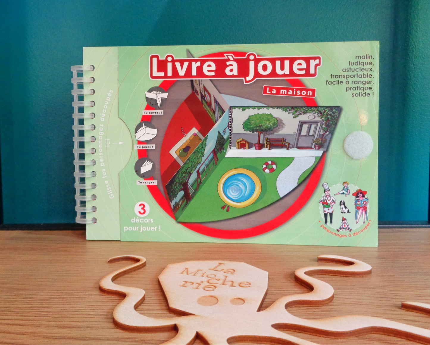 Livre à jouer La Maison - Made in France - Mademoiselle cartonne