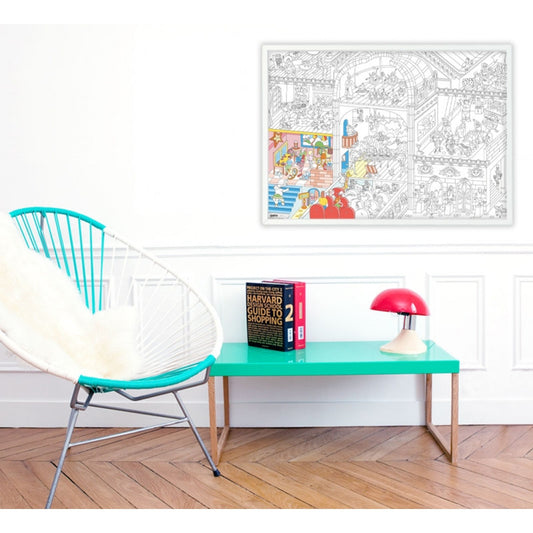 Poster Coloriage géant Danse - Made in France