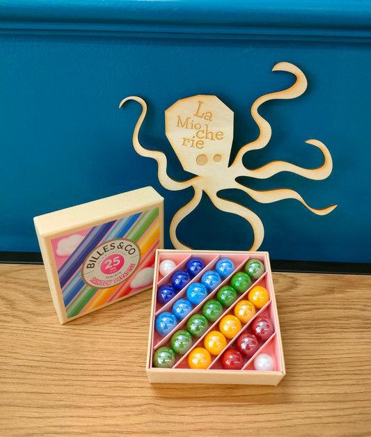 Boîte de billes de collection Rainbow Paradise