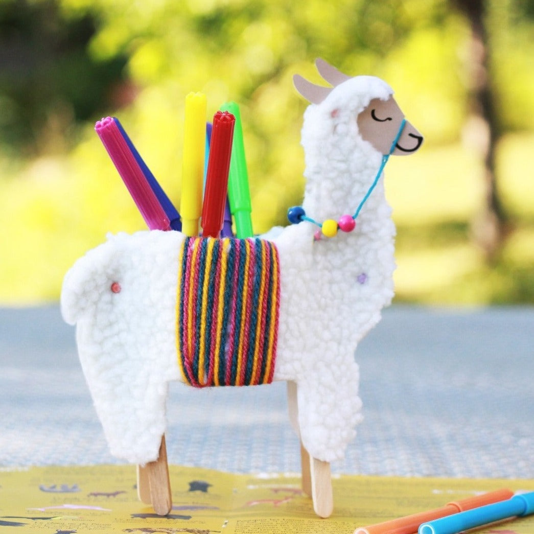 Kit créatif crée ton lama pot à crayon - Made in France - L