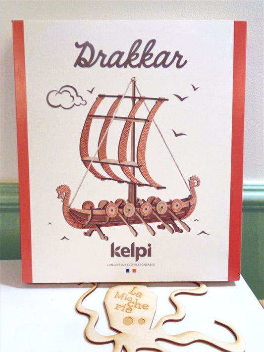 La maquette Drakkar rouge - Made in France