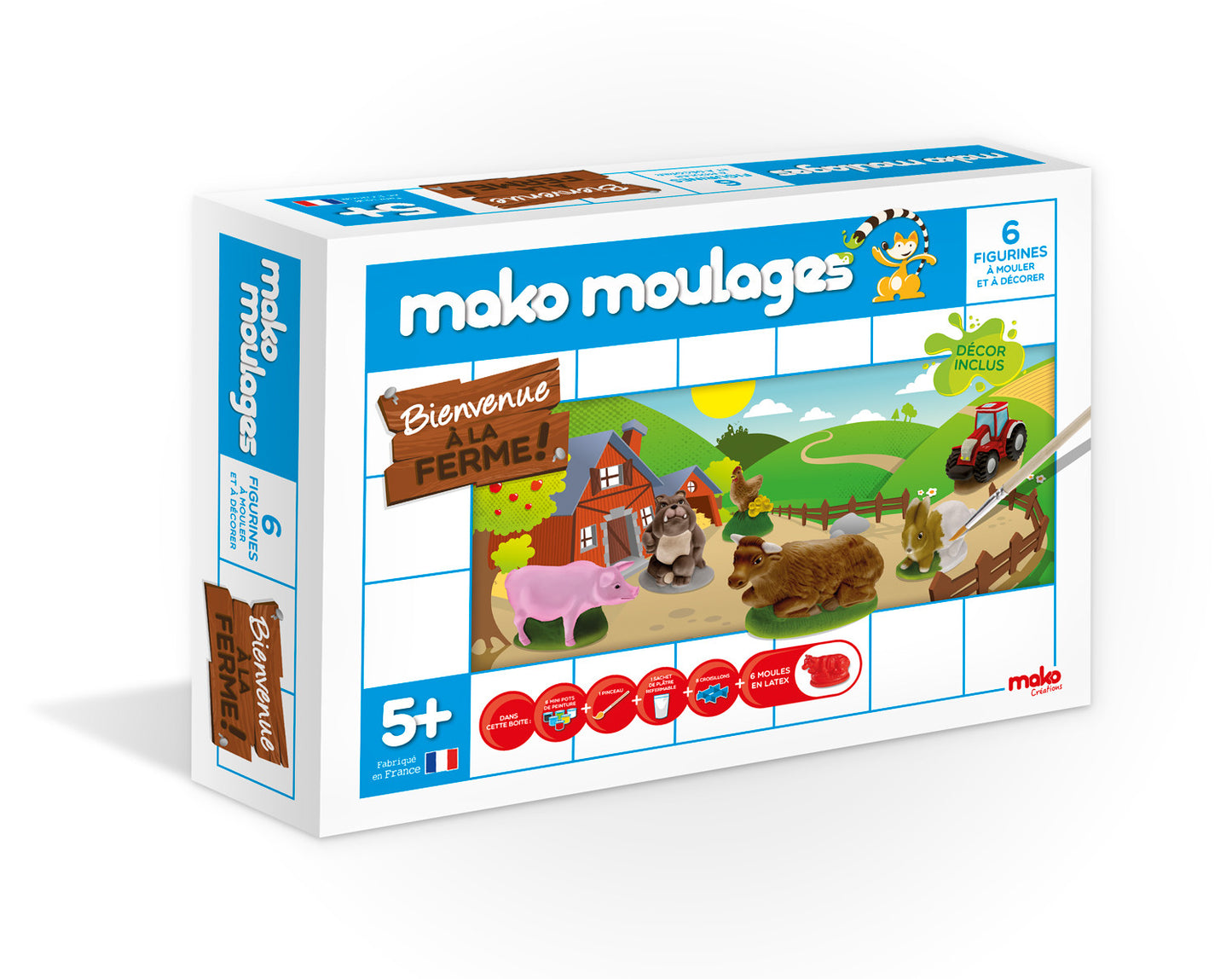 Grand coffret Bienvenue à la ferme - Made in France - Mako Moulages