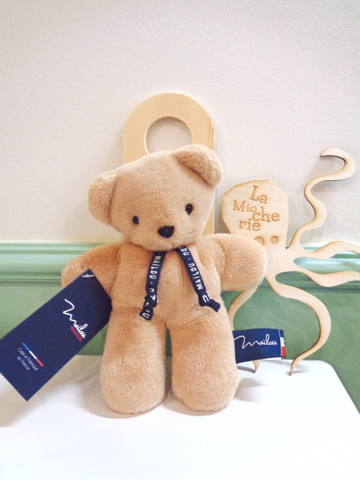 Doudou Ours Dorlotin Pain d'épice : Petite peluche Extra douceur