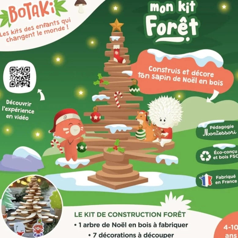 Le kit forêt : fabrique ton arbre de Noël - Made in France - Botaki