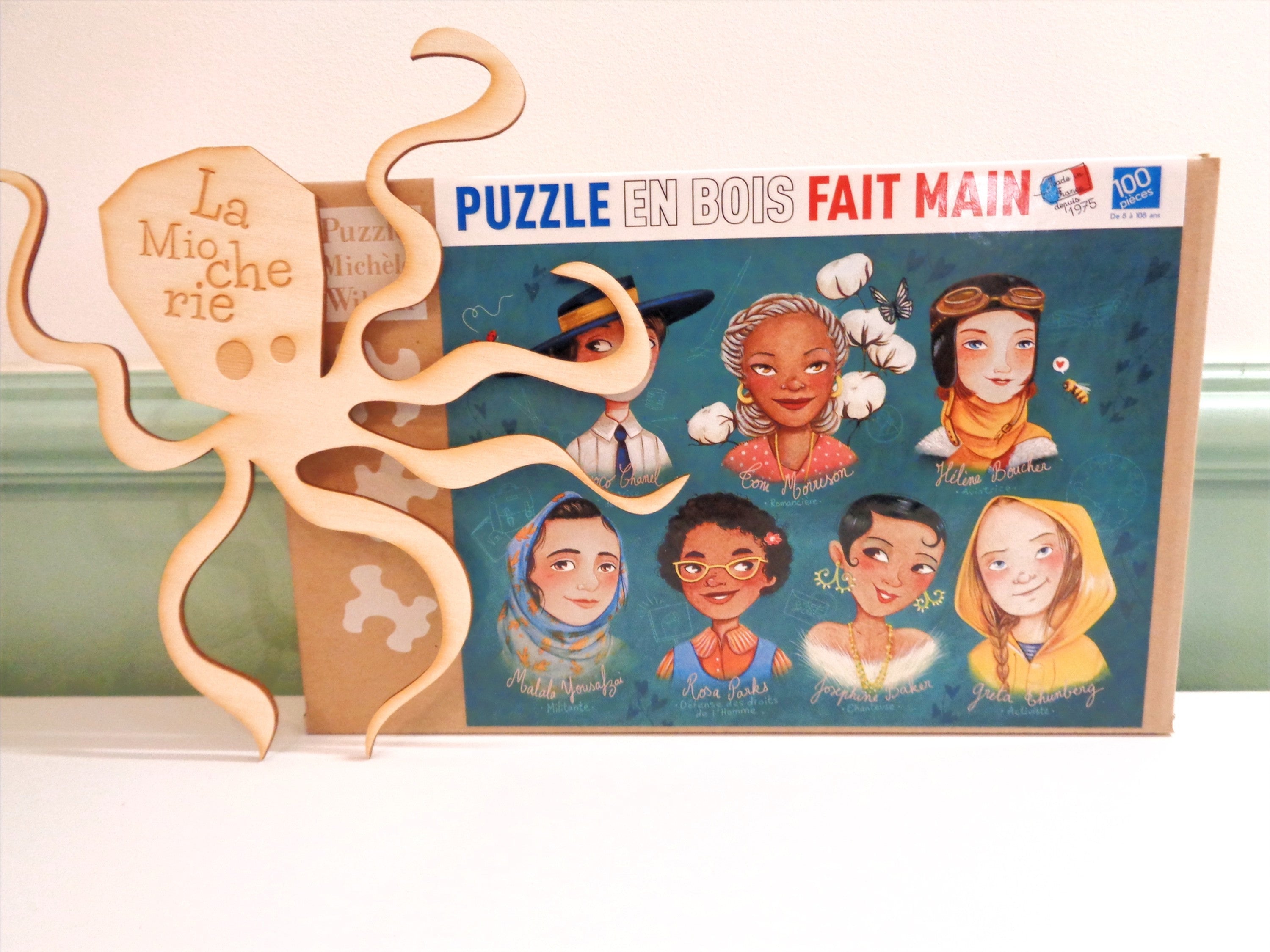 Puzzle en bois 100 pièces Pionnières - Made in France - Michèle Wilson
