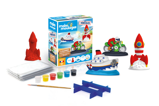 Coffret Mako Moulages - 3 Véhicules - Made in France