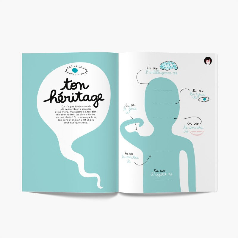 Book to fill in as a family - Like mother, like son?