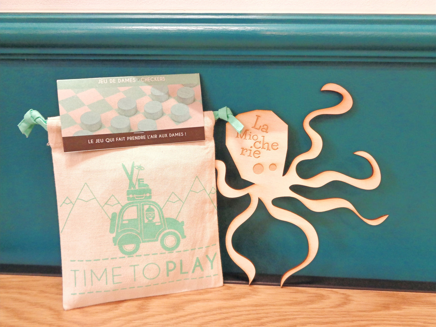 Travel Checkers Game - Made in France - Les Jouets Libres