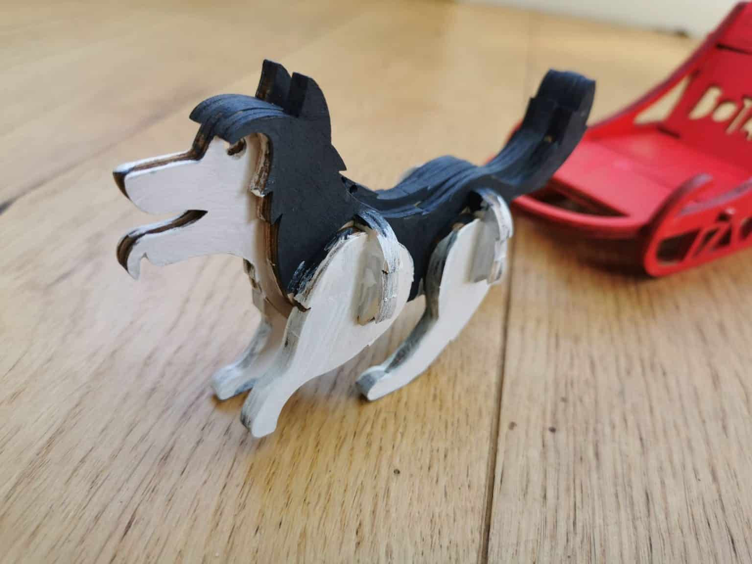 Kit Grand Nord Attelage de chien de traîneau de Noël - Made in France - Botaki