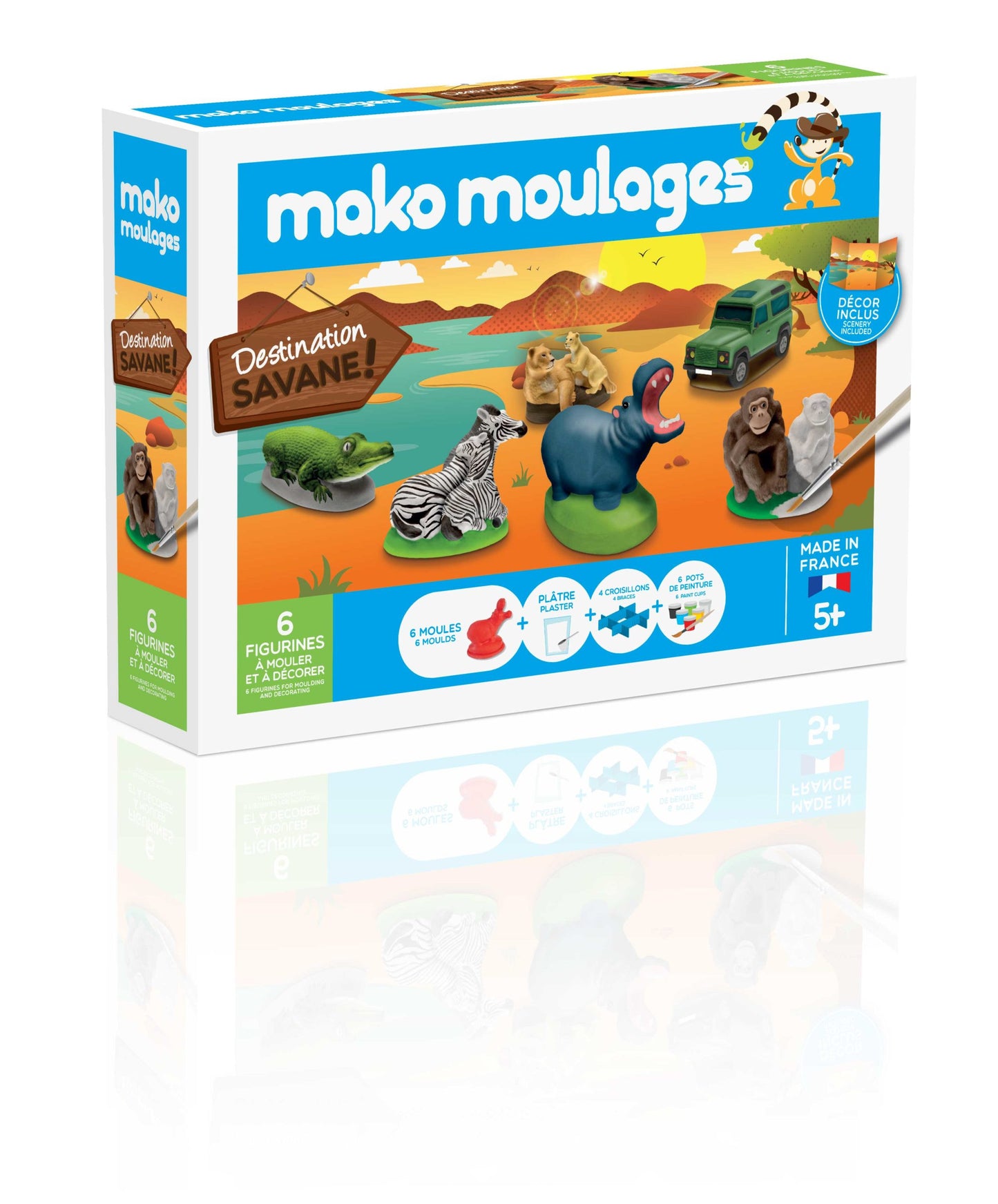 Grand coffret Mako Moulages Destination Savane