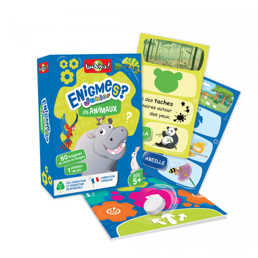 Enigmes Junior Les Animaux - Made in France - Bioviva
