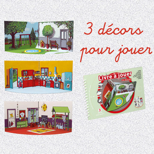 Livre à jouer La Maison - Made in France - Mademoiselle cartonne