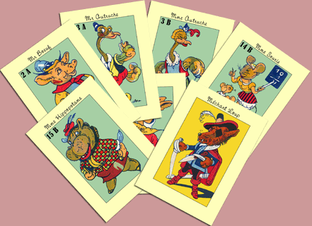 Le Jeu du Méchant Loup - un mistigri au look vintage