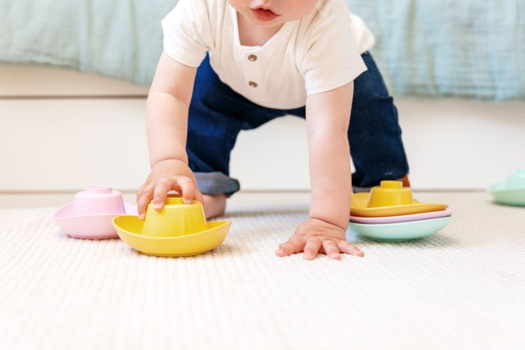 Simple, des jouets d'éveil Origine France Garantie en plastique recyclé et recyclable
