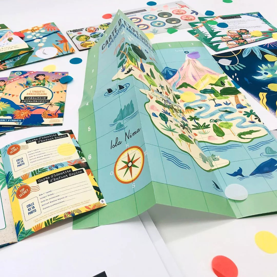 Chasse au trésor L'Île Tropicale - En Cavale : Anniversaire Inoubliable pour Enfants de 7 à 10 ans