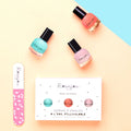 Coffret 3 vernis et lime à ongles pour enfant - teintes au choix