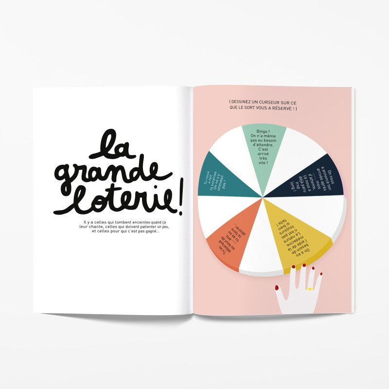 Photo d'une page du cahier de grossesse à remplir 