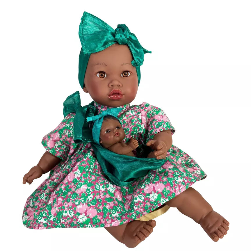 Alika doll with her baby - Made in Spain
