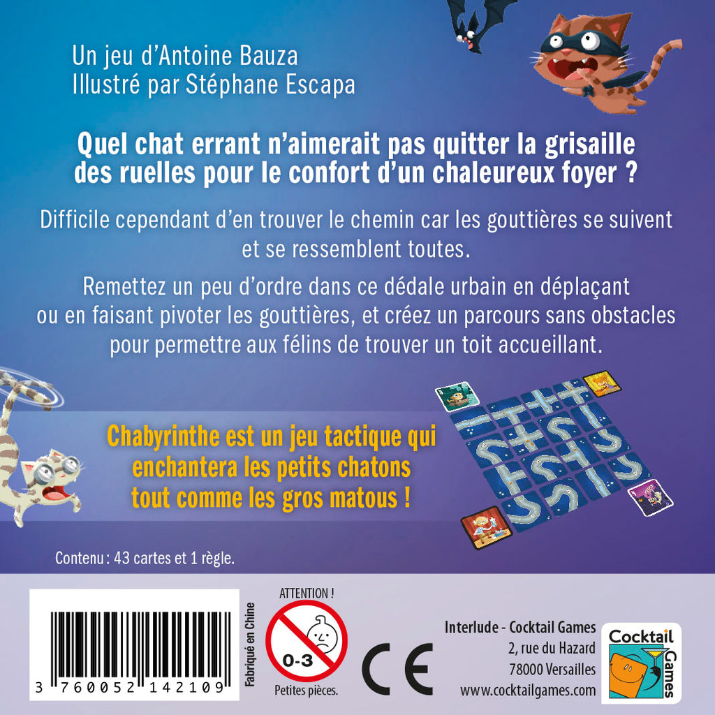 Chabyrinthe – Le jeu de logique où les chats trouvent leur foyer