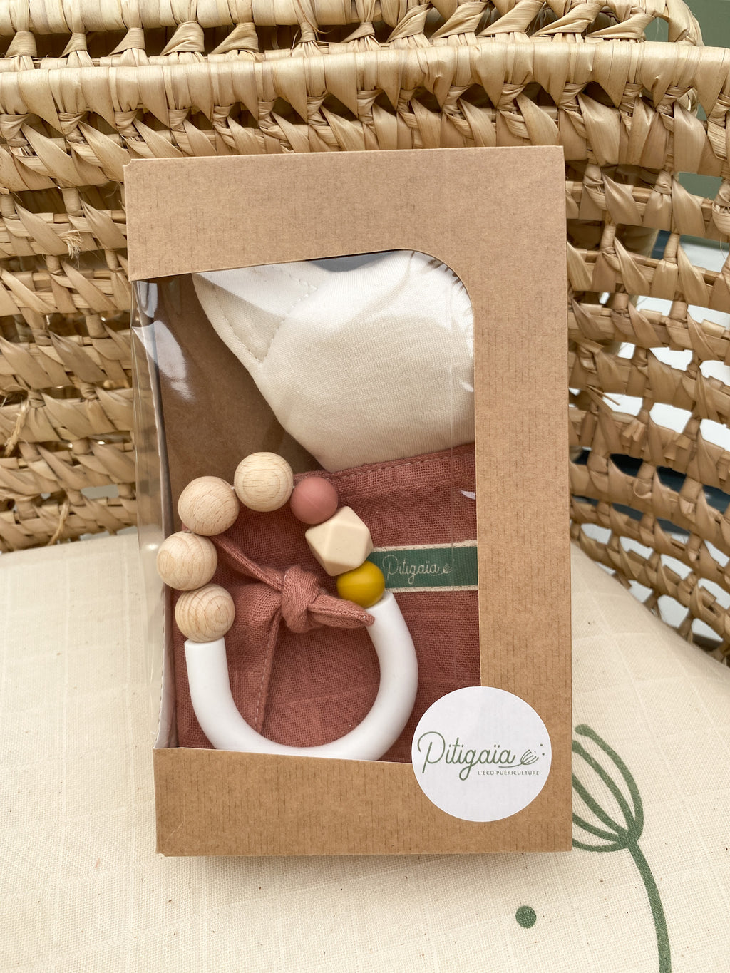 Coffret Doudou bio & Anneau de dentition
