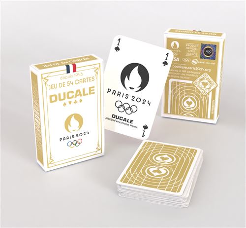 Jeu de 54 cartes Paris 2024 - fabriqué en France