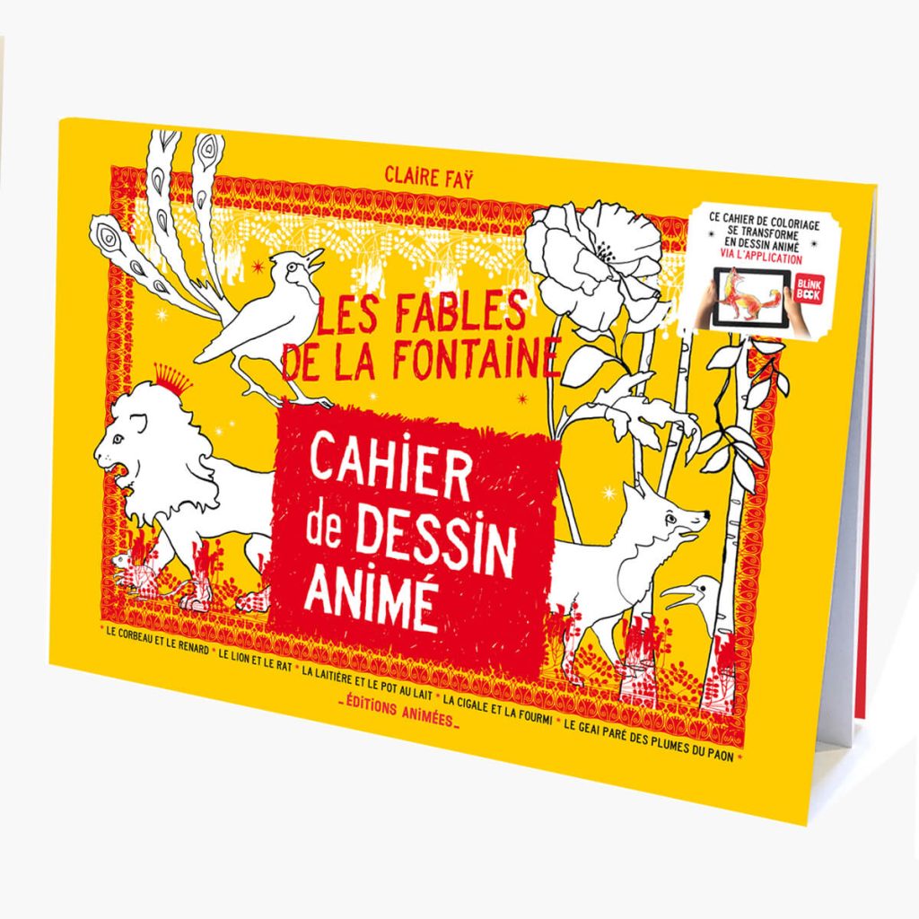 Cahier de coloriage animé Les fables de La Fontaine tome 1 - Made in France - Editions Animées