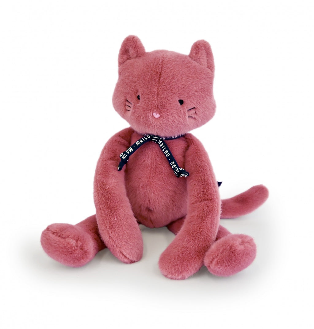 Peluche chat rose extra-douce Méloé - Bretagne
