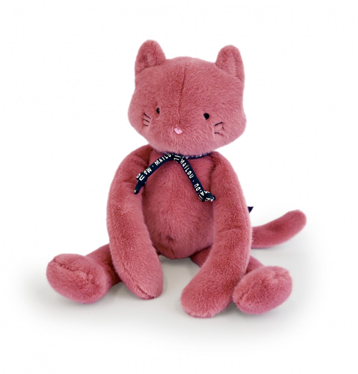 Peluche chat rose extra-douce Méloé - Bretagne