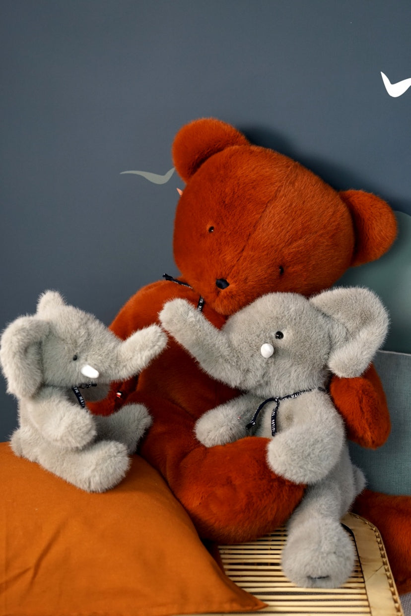 Peluche Sowen l'éléphant extra-douce - Made in France