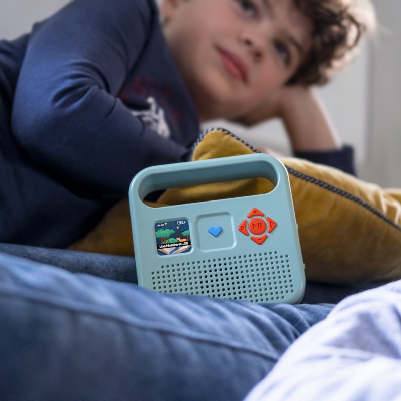 The Merlin storyteller, the speaker made in France for 3-12 year olds